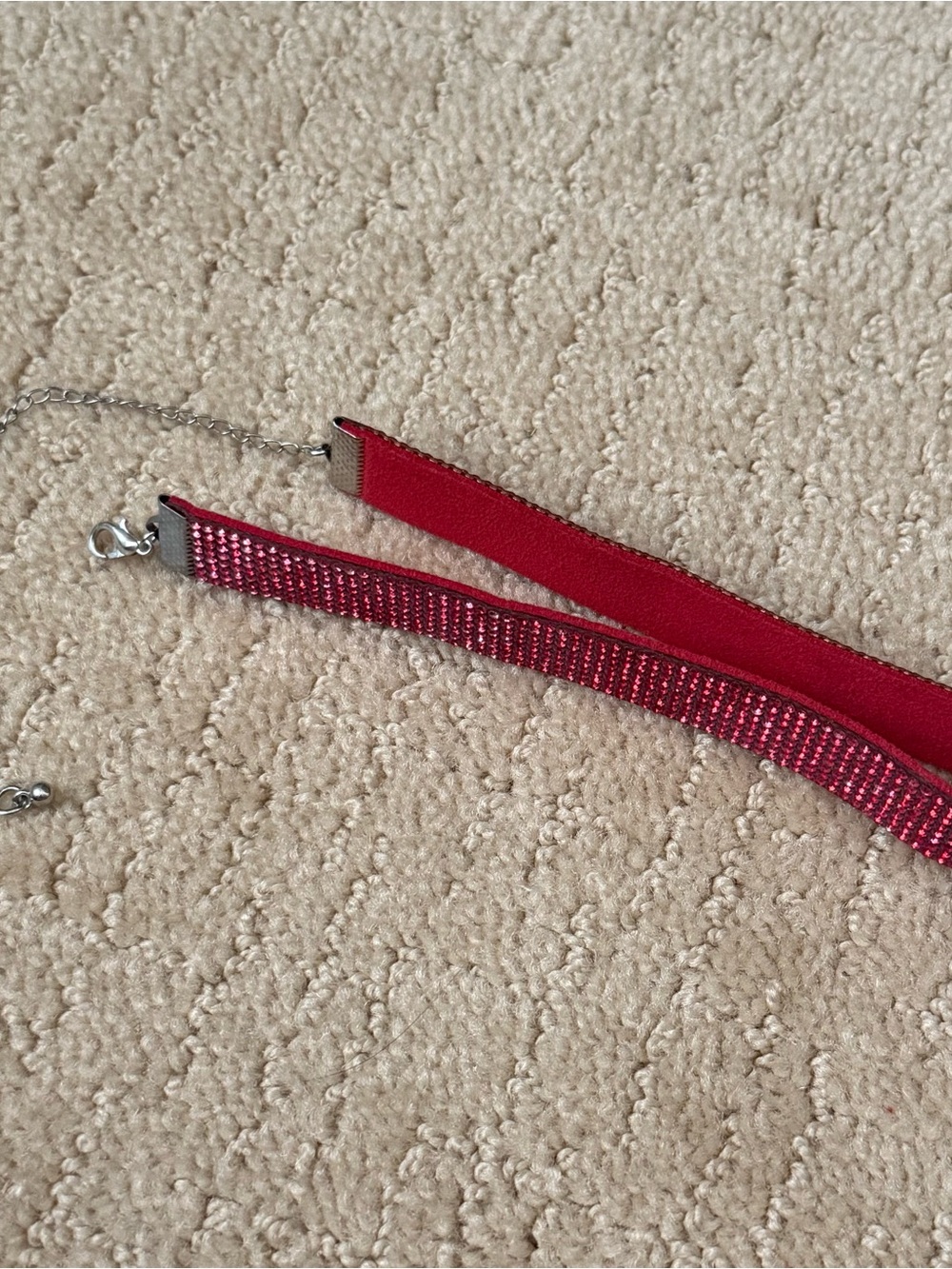 Red Rhinestone Choker - Picture 2 of 6